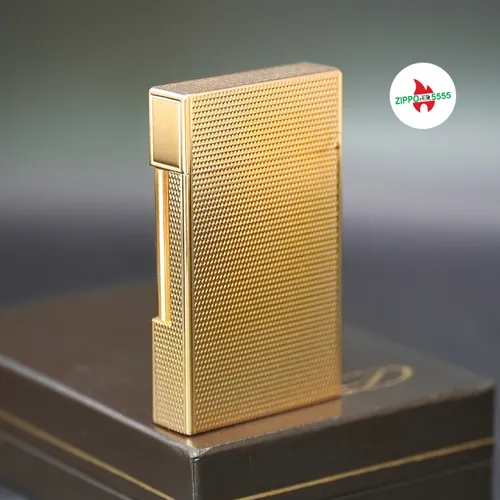 S.T. Dupont Chính Hãng Pháp Ligne 2 form cao bọc vàng, hàng xưa thập niên 80s