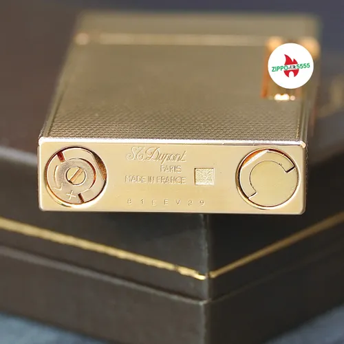 S.T. Dupont Chính Hãng Pháp Ligne 2 form cao bọc vàng, hàng xưa thập niên 80s