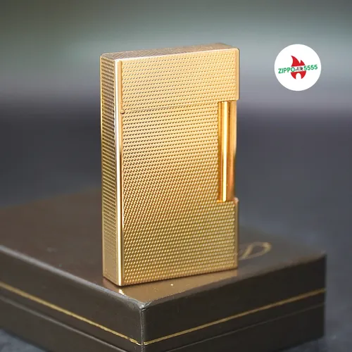 S.T. Dupont Chính Hãng Pháp Ligne 2 form cao bọc vàng, hàng xưa thập niên 80s