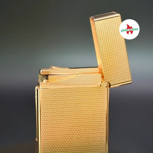S.T. Dupont Chính Hãng Pháp Ligne 2 form cao bọc vàng, hàng xưa thập niên 80s