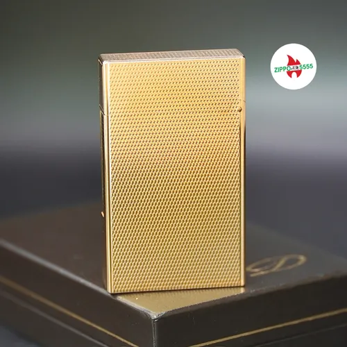 S.T. Dupont Chính Hãng Pháp Ligne 2 form cao bọc vàng, hàng xưa thập niên 80s
