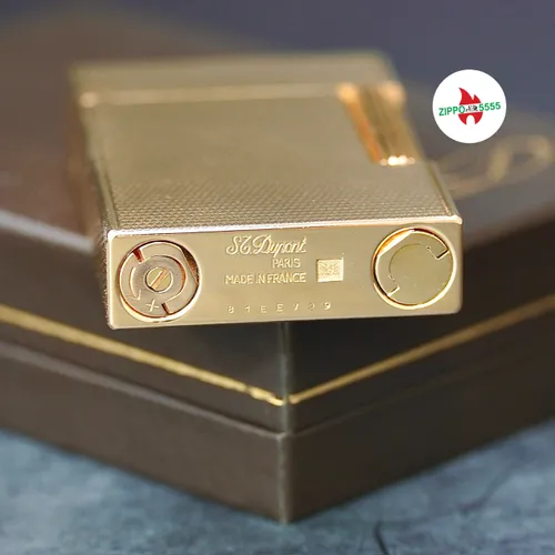 S.T. Dupont Chính Hãng Pháp Ligne 2 form cao bọc vàng, hàng xưa thập niên 80s