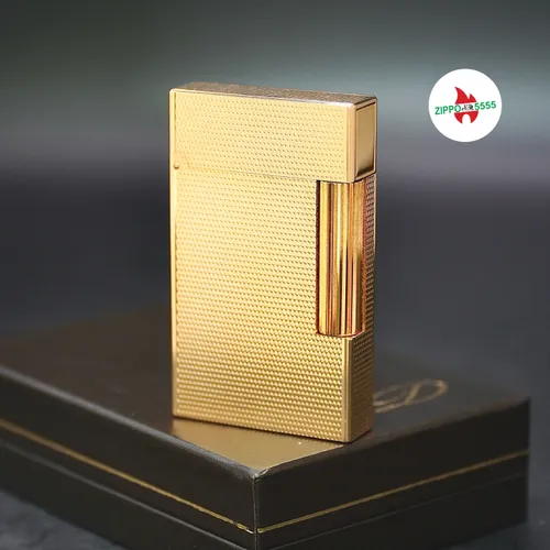 S.T. Dupont Chính Hãng Pháp Ligne 2 form cao bọc vàng, hàng xưa thập niên 80s
