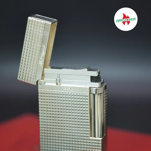 S.T. Dupont Chính Hãng Pháp Ligne 2 form cao bọc bạc, hàng xưa thập niên 90s