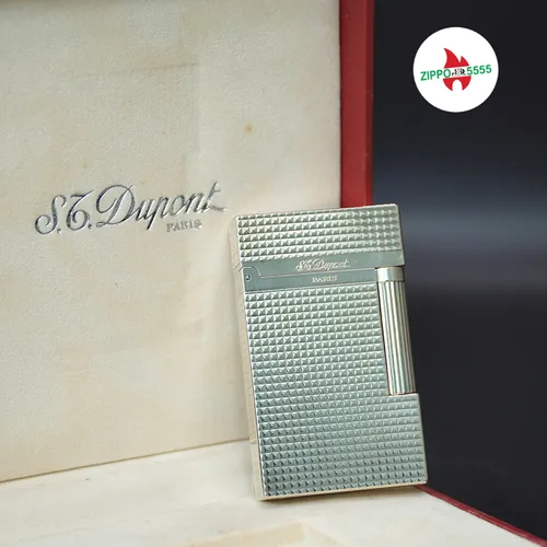 S.T. Dupont Chính Hãng Pháp Ligne 2 form cao bọc bạc, hàng xưa thập niên 90s