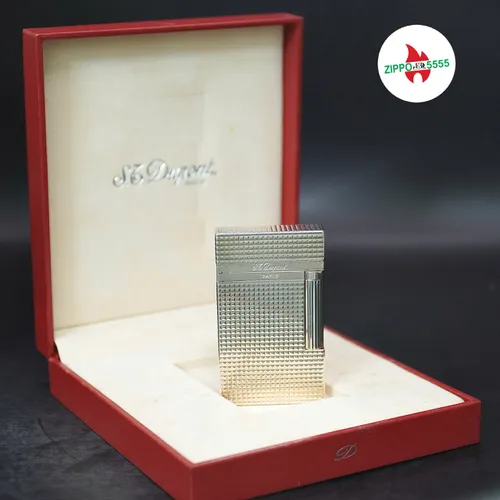 S.T. Dupont Chính Hãng Pháp Ligne 2 form cao bọc bạc, hàng xưa thập niên 90s