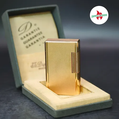 S.T. Dupont Chính Hãng Pháp Ligne 1 form cao bọc vàng, hàng xưa thập niên 70s