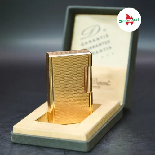 S.T. Dupont Chính Hãng Pháp Ligne 1 form cao bọc vàng, hàng xưa thập niên 70s