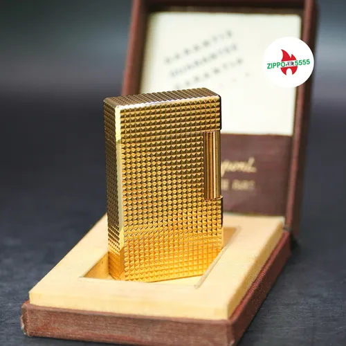 S.T. Dupont Chính Hãng Pháp Ligne 1 form cao bọc vàng kim cương, hàng xưa thập niên 60s