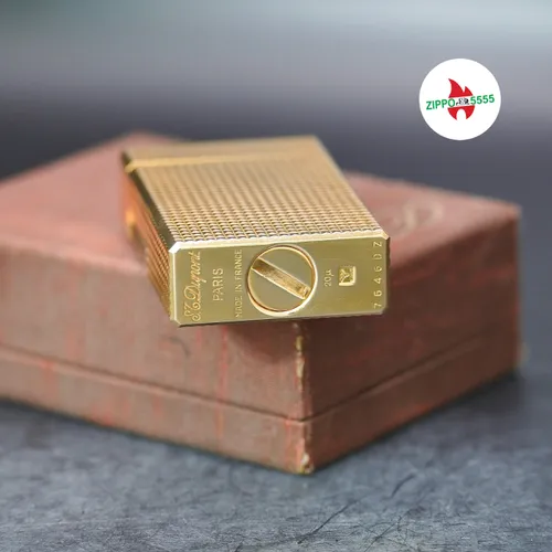 S.T. Dupont Chính Hãng Pháp Ligne 1 form cao bọc vàng kim cương, hàng xưa thập niên 60s
