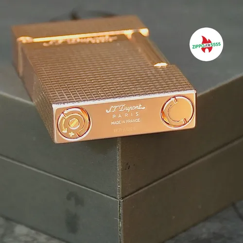 S.T. Dupont Ligne 2 form cao. Toàn thân mạ vàng Hồng