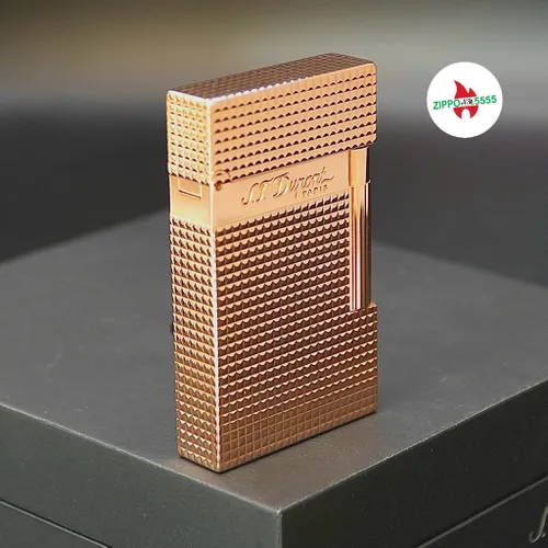 S.T. Dupont Ligne 2 form cao. Toàn thân mạ vàng Hồng