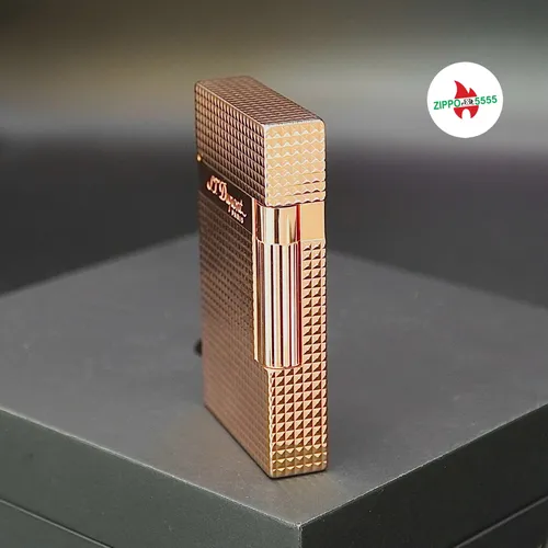 S.T. Dupont Ligne 2 form cao. Toàn thân mạ vàng Hồng