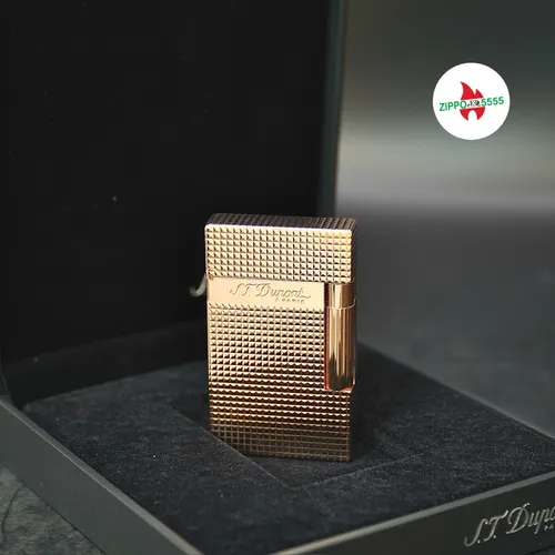 S.T. Dupont Ligne 2 form cao. Toàn thân mạ vàng Hồng