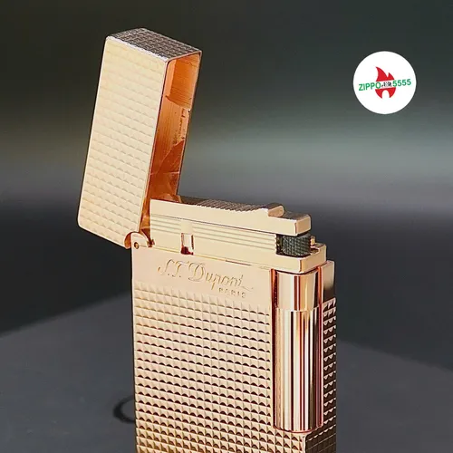 S.T. Dupont Ligne 2 form cao. Toàn thân mạ vàng Hồng