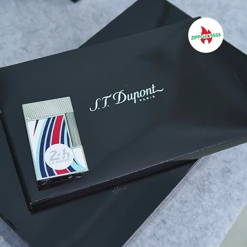 S.T. Dupont Chính Hãng Pháp Ligne 2 Cling 24h Le Mans WhitePalladium