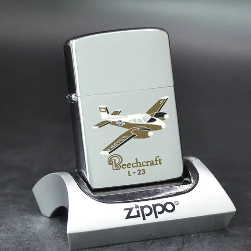 ZIPPO XƯA 1959 - HÀNG XƯA THẬP NIÊN 50s _ CHỦ ĐỀ MÁY BAY BEECHCRAFT L-23