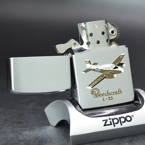 ZIPPO XƯA 1959 - HÀNG XƯA THẬP NIÊN 50s _ CHỦ ĐỀ MÁY BAY BEECHCRAFT L-23