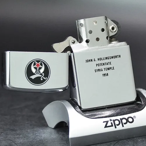 ZIPPO XƯA 1958 - HÀNG XƯA THẬP NIÊN 50s _ CHỦ ĐỀ SYRIA TEMPLE
