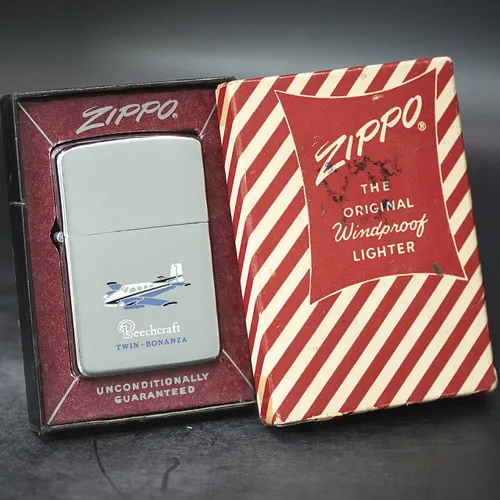 ZIPPO XƯA 1959 - HÀNG XƯA THẬP NIÊN 50s _ CHỦ ĐỀ BEECHCRAFT TWIN-BONANZA