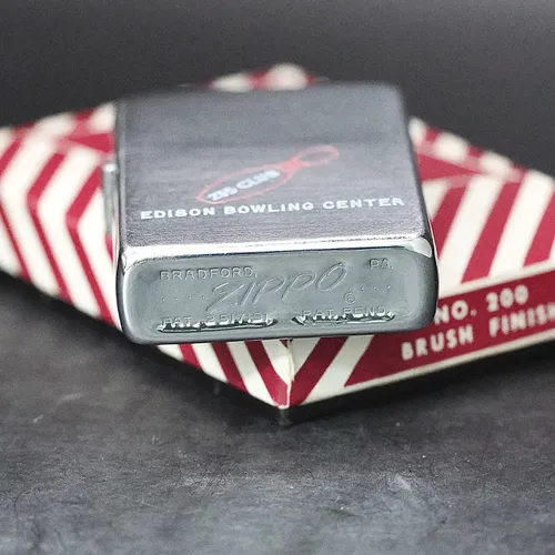 ZIPPO XƯA 1955 - HÀNG XƯA THẬP NIÊN 50s _ CHỦ ĐỀ EDISON BOWLING CENTER