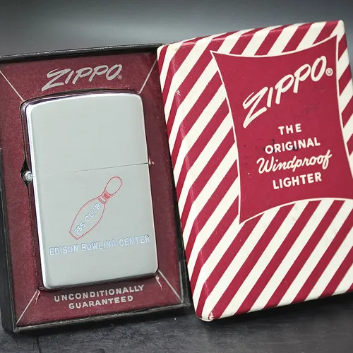 ZIPPO XƯA 1955 - HÀNG XƯA THẬP NIÊN 50s _ CHỦ ĐỀ EDISON BOWLING CENTER