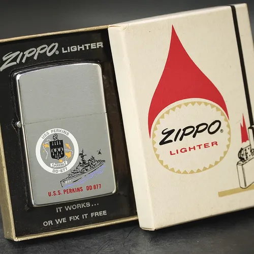 ZIPPO XƯA 1972 - HÀNG XƯA THẬP NIÊN 70s _ CHỦ ĐỀ USS PERKINS DD 877