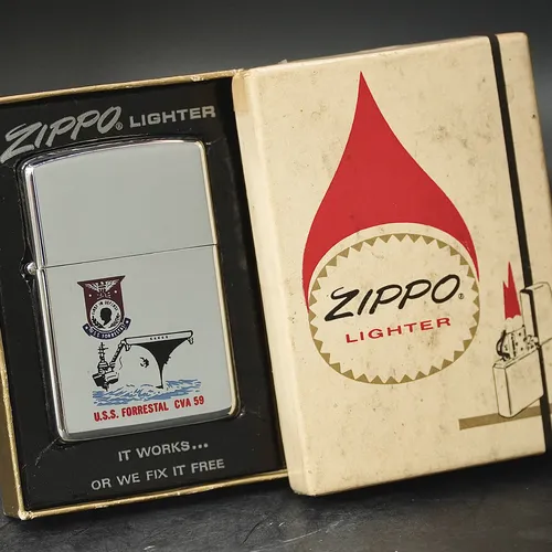 ZIPPO XƯA 1966 - HÀNG XƯA THẬP NIÊN 60s _ CHỦ ĐỀ USS FORRESTAL CVA 59