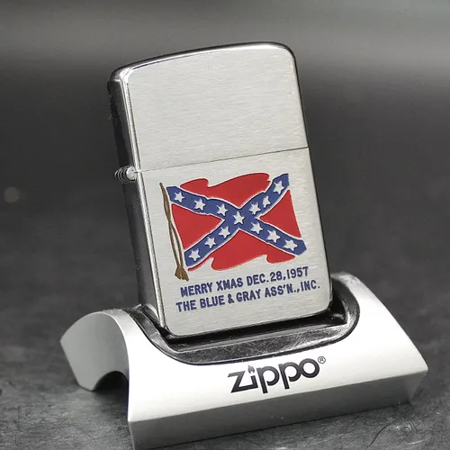 ZIPPO XƯA 1957 - HÀNG XƯA THẬP NIÊN 50s _ CHỦ ĐỀ THE BLUE AND GRAY ASS’N.