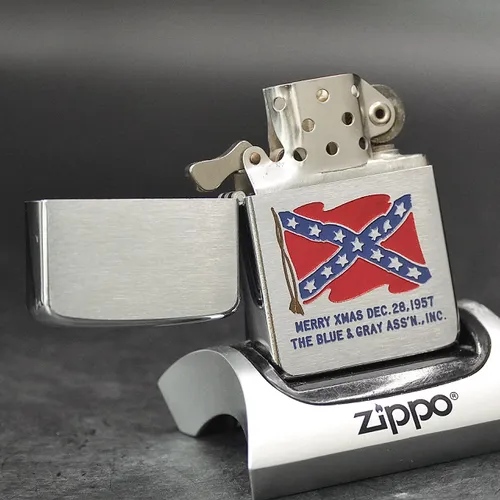 ZIPPO XƯA 1957 - HÀNG XƯA THẬP NIÊN 50s _ CHỦ ĐỀ THE BLUE AND GRAY ASS’N.
