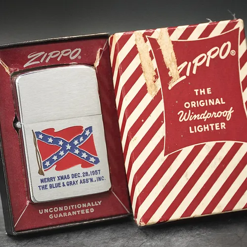 ZIPPO XƯA 1957 - HÀNG XƯA THẬP NIÊN 50s _ CHỦ ĐỀ THE BLUE AND GRAY ASS’N.