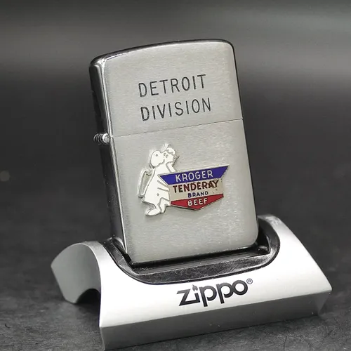 ZIPPO XƯA 1959 - HÀNG XƯA THẬP NIÊN 50s _ CHỦ ĐỀ KROGER TENDERAY BRAND