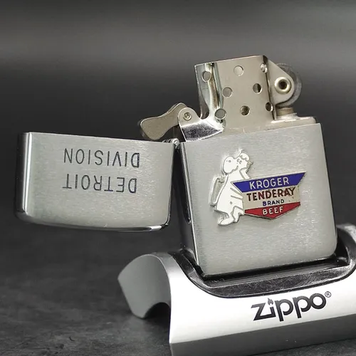 ZIPPO XƯA 1959 - HÀNG XƯA THẬP NIÊN 50s _ CHỦ ĐỀ KROGER TENDERAY BRAND