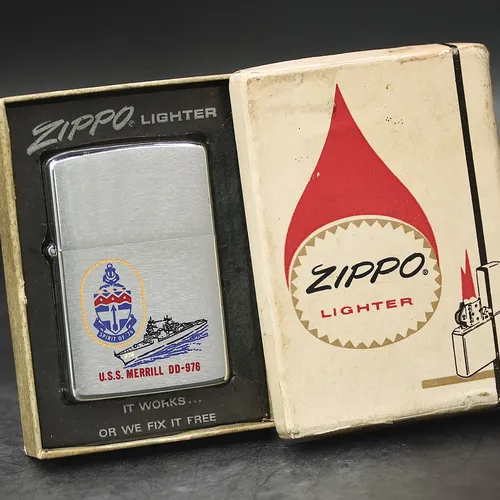 ZIPPO XƯA 1977 - HÀNG XƯA THẬP NIÊN 70s _ CHỦ ĐỀ USS MERRILL DD 976
