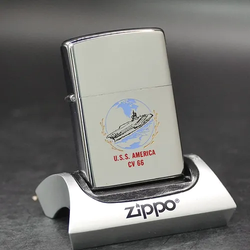 ZIPPO XƯA 1977 - HÀNG XƯA THẬP NIÊN 70s _ CHỦ ĐỀ USS AMERICA CV 66
