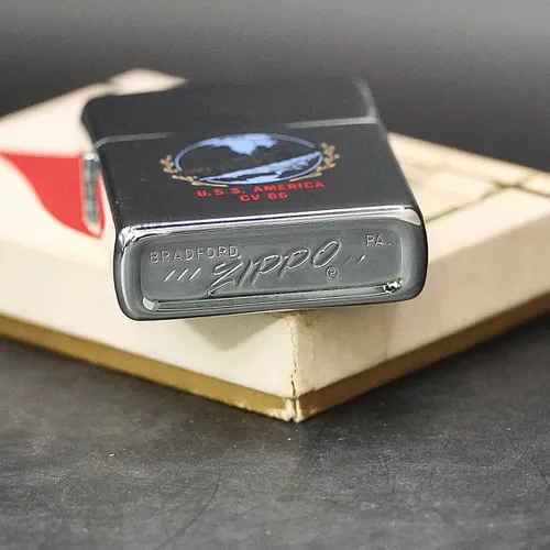 ZIPPO XƯA 1977 - HÀNG XƯA THẬP NIÊN 70s _ CHỦ ĐỀ USS AMERICA CV 66