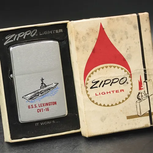 ZIPPO XƯA 1978 - HÀNG XƯA THẬP NIÊN 70s _ CHỦ ĐỀ USS LEXINGTON CVT 16
