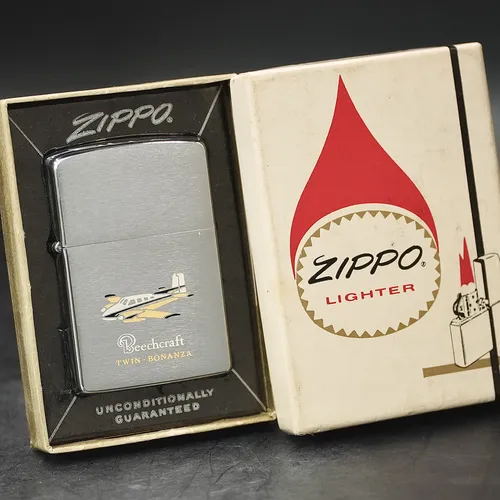 ZIPPO XƯA 1963 - HÀNG XƯA THẬP NIÊN 60s _ CHỦ ĐỀ BEECHCRAFT TWIN BONANZA