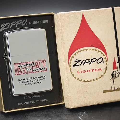 ZIPPO XƯA 1974 - HÀNG XƯA THẬP NIÊN 70s _ CHỦ ĐỀ INSURANCE COMPANY