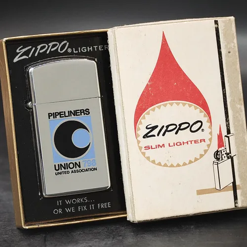 ZIPPO XƯA 1970 - HÀNG XƯA THẬP NIÊN 70s _ CHỦ ĐỀ PIPELINERS SLIM