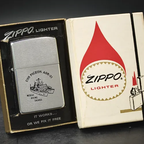 ZIPPO XƯA 1972 - HÀNG XƯA THẬP NIÊN 70s _ CHỦ ĐỀ USS PIGEON ASR-21