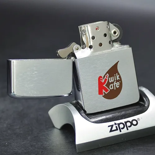 ZIPPO XƯA 1957 - HÀNG XƯA THẬP NIÊN 50s _ CHỦ ĐỀ KWIK KAFE