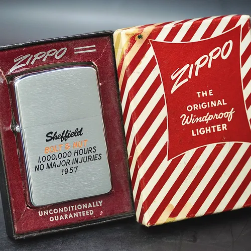 ZIPPO XƯA 1957 - HÀNG XƯA THẬP NIÊN 50s _ CHỦ ĐỀ SHEFFIELD