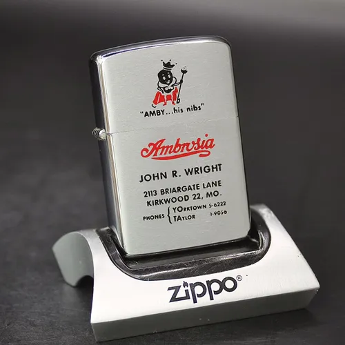 ZIPPO XƯA 1958 - HÀNG XƯA THẬP NIÊN 50s _ CHỦ ĐỀ AMBROSIA