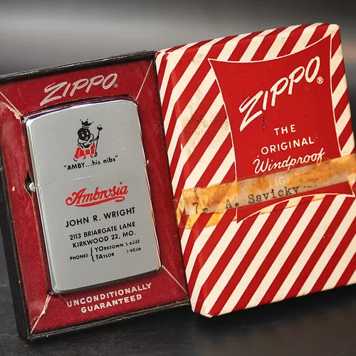 ZIPPO XƯA 1958 - HÀNG XƯA THẬP NIÊN 50s _ CHỦ ĐỀ AMBROSIA