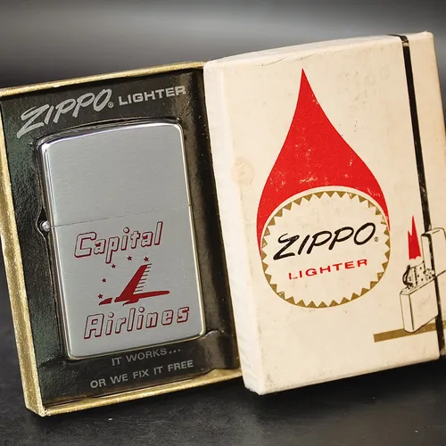 ZIPPO XƯA 1973 - HÀNG XƯA THẬP NIÊN 70s _ CHỦ ĐỀ CAPITAL AIRLINES