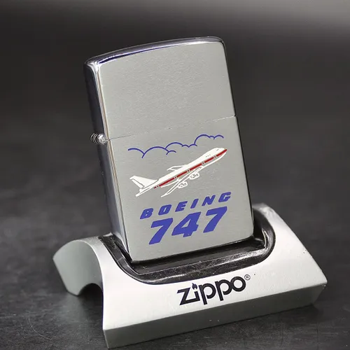 ZIPPO XƯA 1982 - HÀNG XƯA THẬP NIÊN 80s _ CHỦ ĐỀ BOEING 747