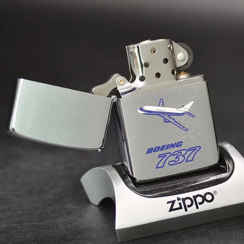 ZIPPO XƯA 1981 - HÀNG XƯA THẬP NIÊN 80s _ CHỦ ĐỀ BOEING 737