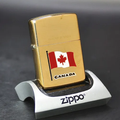 ZIPPO CANADA XƯA 32-92 - HÀNG XƯA THẬP NIÊN 90s _ CHỦ ĐỀ CỜ CANADA