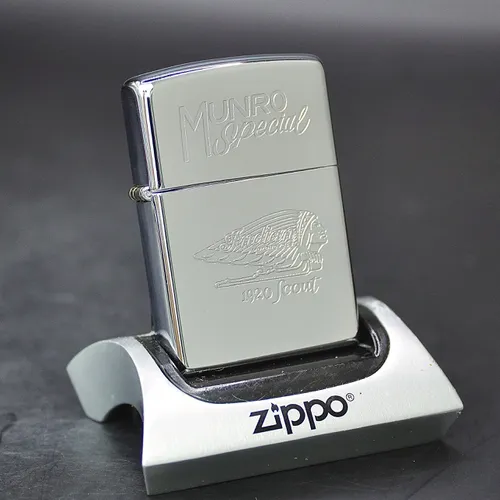 ZIPPO CANADA XƯA 1996 - HÀNG XƯA THẬP NIÊN 90s _ CHỦ ĐỀ INDIAN MUNRO SPECIAL